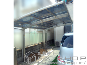 のカーポート プレシオスポート 積雪〜20cm対応＋着脱式サポート2本入 施工例