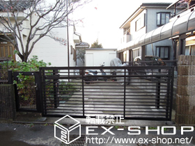 のカーゲート オーバードアS1型 電動式 施工例