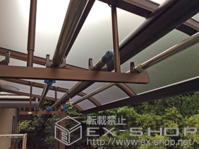 のバルコニー・ベランダ屋根 ヴェクターテラス R型 屋根タイプ 単体 積雪〜20cm対応 施工例