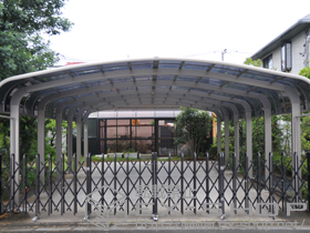 のカーポート テールポートシグマIII 1500 ワイド 縦連棟 積雪〜50cm対応 施工例