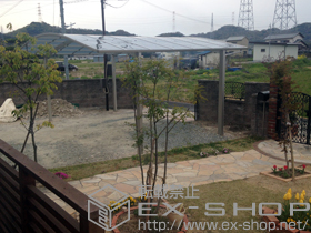 のカーポート レイナツインポートグラン　積雪〜20cm対応＋屋根ふき材補強部品（2セット） 施工例