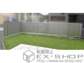 のフェンス・柵 エクスラインフェンス6型 自由柱施工 施工例