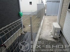 のフェンス・柵 イーネットフェンス2F型 自由柱タイプ 施工例