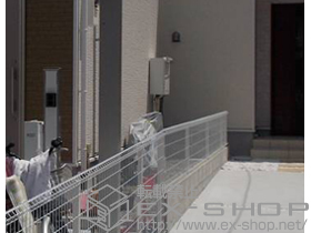 のフェンス・柵 イーネットフェンス1F型 自由柱タイプ 施工例