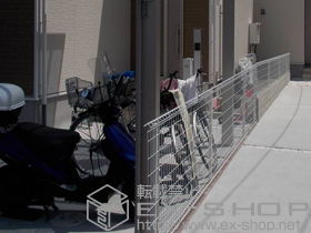 のフェンス・柵 イーネットフェンス1F型 自由柱タイプ 施工例