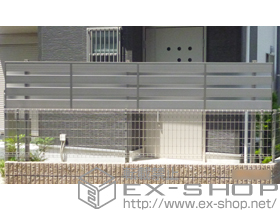 のフェンス・柵 ジオーナフェンスYP型 多段柱施工 施工例