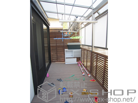 のウッドデッキ レストステージ 幕板納まり 施工例