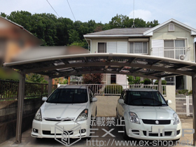 のカーポート カーブポートシグマIII ワイド 積雪〜20cm対応 施工例