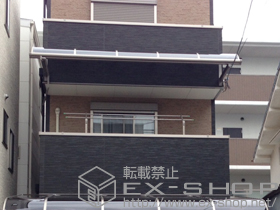 のバルコニー・ベランダ屋根 ライザーテラスII R型 ルーフタイプ 単体 積雪〜20cm対応 施工例