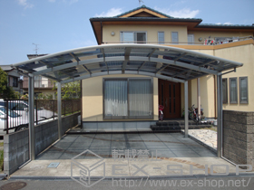 のカーポート プレシオスポート ワイド 積雪〜20cm対応＋屋根ふき材補強部品 施工例