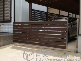 のカーゲート オーバードアS5型 マテリアルカラー 手動式 施工例