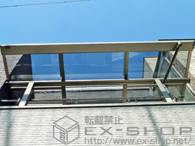 のバルコニー・ベランダ屋根 ライザーテラスII F型 屋根タイプ 単体 積雪〜20cm対応 施工例