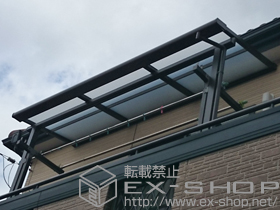 のバルコニー・ベランダ屋根 ライザーテラスII F型 屋根タイプ 単体 積雪〜20cm対応 施工例