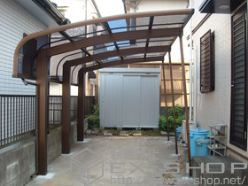 のカーポート レイナキャップポートグラン50　積雪〜50cm対応＋着脱式サポート柱　3本入り 施工例