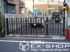 のカーゲート アルシャインII HW型 Aタイプ サイドレール 両開き親子 施工例