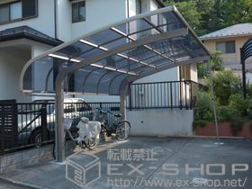 のカーポート テールポートシグマIII 積雪〜20cm対応+着脱式サポート(補助柱)(1本入り) 施工例