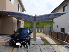 のカーポート プレシオスポート Y合掌 積雪〜20cm対応 施工例