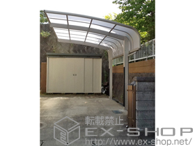 のカーポート プレシオスポート アルファ 積雪〜20cm対応＋柱カバー（小） 2枚入り 施工例