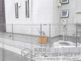 のフェンス・柵 ハイグリッドフェンスN8型 フリーポールタイプ 施工例