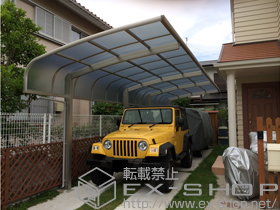 のカーポート レイナキャップポートグラン 縦連棟　積雪〜20cm対応 施工例