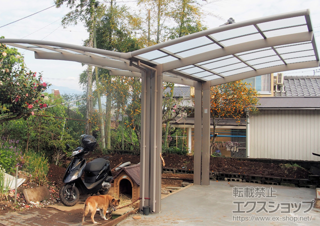 のカーポート カーブポートシグマIII Y合掌 積雪〜20cm対応 施工例