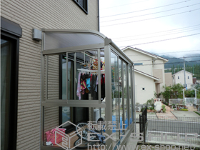 のテラス囲い・サンルーム サンフィールIII R型 床納まり ランマ無し 積雪〜20cm対応 施工例