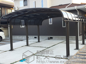 のカーポート テールポートシグマIII 1500 ワイド 積雪〜50cm対応 施工例