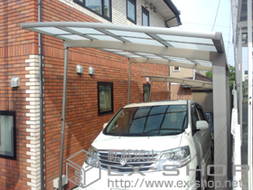 のカーポート カーブポートシグマIII 耐風圧強度仕様 積雪〜30cm対応 施工例