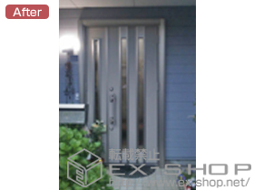 の玄関ドア リシェント K4仕様 22親子 右吊元 300型 施工例