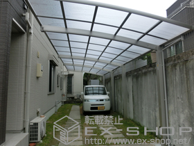 のカーポート レイナポートグラン 縦連棟　積雪〜20cm対応+レイナポートグラン 着脱式サポート 標準・ハイルーフ兼用 2本入り 施工例