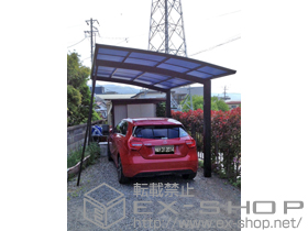 のカーポート プレシオスポート 積雪〜20cm対応+着脱式サポート2本入 施工例