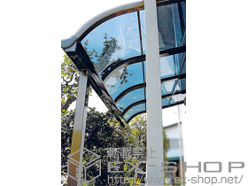 のテラス屋根 パワーアルファ RB型 1500 テラスタイプ 単体 積雪〜50cm対応 施工例