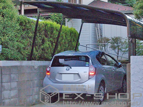 のカーポート レイナキャップポートグラン50　積雪〜50cm対応＋着脱式サポート 3本入 施工例