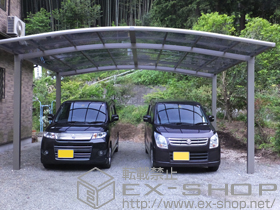 のカーポート カーブポートシグマIII ワイド 積雪〜20cm対応 施工例