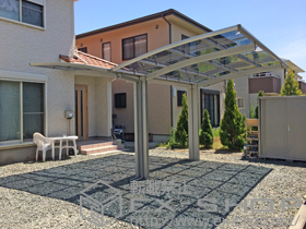 のカーポート レイナポートグラン Y合掌　積雪〜20cm対応 施工例