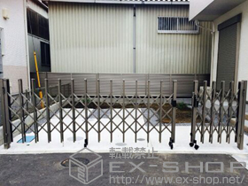 のカーゲート トリップゲートRC型 ノンレール 両開き親子  42WO 施工例