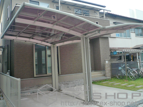 のカーポート レイナポートグラン  Y合掌 積雪〜20cm対応 施工例