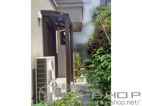 のカーポート エックスルーフ 独立前上がり テラスタイプ 積雪〜20cm対応 施工例