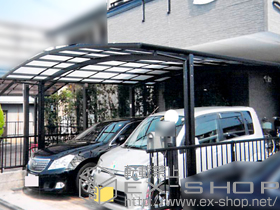 のカーポート カーブポートシグマIII ワイド 積雪〜20cm対応 施工例