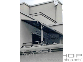 のバルコニー・ベランダ屋根 ライザーテラスII R型 屋根タイプ 単体 積雪〜20cm対応 施工例