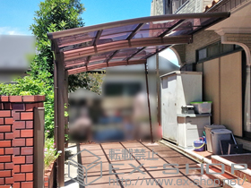 のカーポート レイナポートグラン　積雪〜20cm対応+着脱式サポート柱 2本入り 施工例