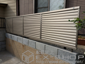 のフェンス・柵 プリレオR9型フェンス フリーポールタイプ 施工例