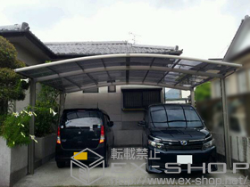 のカーポート カーブポートシグマIII ワイド 積雪〜20cm対応 施工例