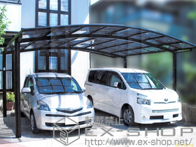 のカーポート カーブポートシグマIII ワイド 積雪〜20cm対応 施工例