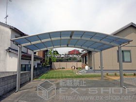 のカーポート レイナツインポートグラン　積雪〜20cm対応＋屋根ふき材補強部品 施工例