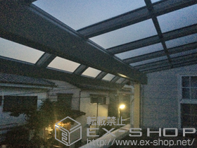 のバルコニー・ベランダ屋根 プレシオステラス R型 1500 屋根タイプ 連棟 積雪〜50cm対応 施工例