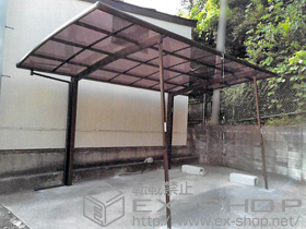 のカーポート レイナポートグラン　積雪〜20cm対応+　サポート柱　標準・ハイルーフ兼用　2本入り 施工例