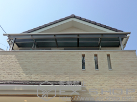 のバルコニー・ベランダ屋根 ライザーテラスII R型 屋根タイプ 単体 積雪〜20cm対応 施工例