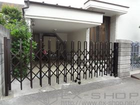 のカーゲート トリップゲート RC型 ノンレール 片開き　34S 施工例