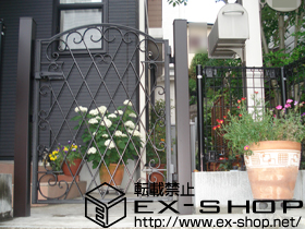 の門扉 ラヴェール門扉1型 片開き　門柱使用 施工例